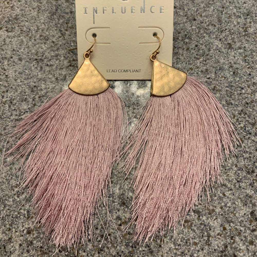 NWT Pink and gold earrings